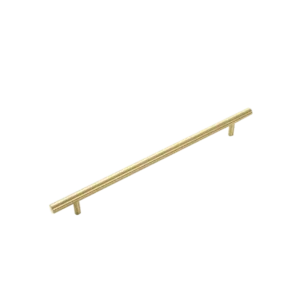 Cabinet Hardware Brass Gold 12.6 in. Pull Bar - 10 in Center-to-Center Spacing