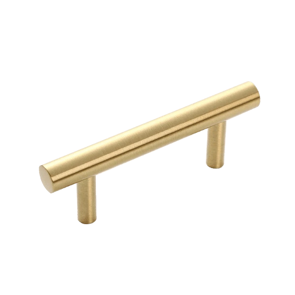 Cabinet Hardware 4.5 in. Pull Bar with Elegant Gold Finish and Durable Brass Construction