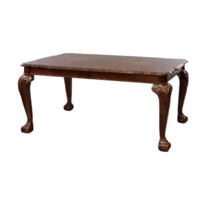 Elegant Design Dark Cherry Finish Dining Table with Removable Extension Leaf Cherry Veneer Wood Dining Furniture
