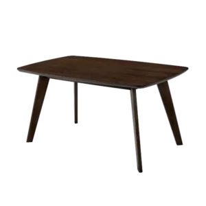 Walnut Finish Solid wood Mid-Century Modern Dining Table Only 1pc Table