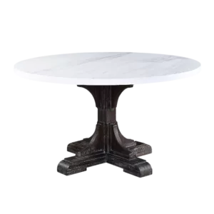 ACME Gerardo Dining Table, White Marble & Weathered Espresso DN00090
