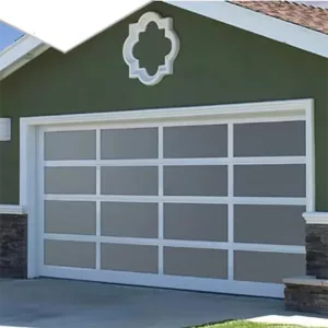 TRGLGRD1221022 Glass Garage Door – Automatic Aluminum Frame with Remote Opener, Soundproof Panels & Stainless Steel Hardware