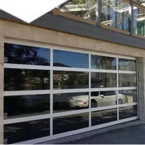 TRGLGRD1221030 Glass Garage Door – Automatic Aluminum Frame with Remote Opener, Soundproof Panels & Stainless Steel Hardware