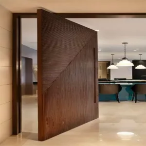 TRPVD010 – Premium Rotating Pivot Entry Door | Solid Wood, Aluminum, or Stainless Steel | Made to Order