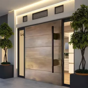 TRPVD020 – Premium Rotating Pivot Entry Door | Solid Wood, Aluminum, or Stainless Steel | Made to Order