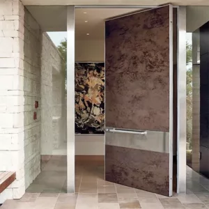 TRPVD056 – Premium Rotating Pivot Entry Door | Solid Wood, Aluminum, or Stainless Steel | Made to Order