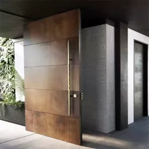 TRPVD063 – Premium Rotating Pivot Entry Door | Solid Wood, Aluminum, or Stainless Steel | Made to Order