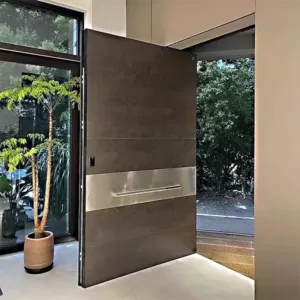 TRPVD073 – Premium Rotating Pivot Entry Door | Solid Wood, Aluminum, or Stainless Steel | Made to Order
