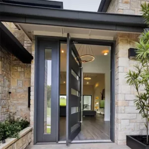 TRPVD076 – Premium Rotating Pivot Entry Door | Solid Wood, Aluminum, or Stainless Steel | Made to Order