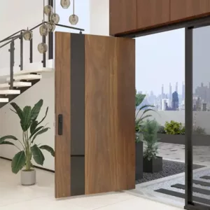 TRPVD080 – Premium Rotating Pivot Entry Door | Solid Wood, Aluminum, or Stainless Steel | Made to Order