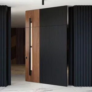 TRPVD129 – Premium Rotating Pivot Entry Door | Solid Wood, Aluminum, or Stainless Steel | Made to Order