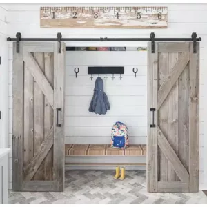 TRWBD061420 Premium Custom Barn Doors - Solid Pine, Waterproof & Low-VOC Finishes