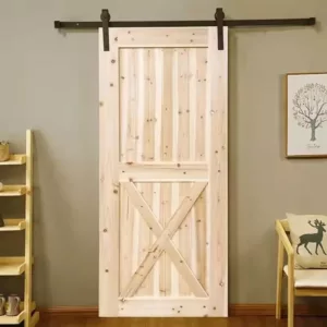 TRWBD061427 Premium Custom Barn Doors - Solid Pine, Waterproof & Low-VOC Finishes