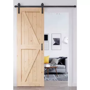 TRWBD061443 Premium Custom Barn Doors - Solid Pine, Waterproof & Low-VOC Finishes