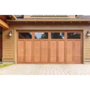 TRWGD00117 Wooden Finish Garage Door – Insulated Steel & Plywood Core with Remote Lift-Up, Custom Size & Weather-Resistant Coating