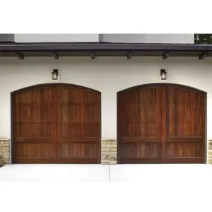 TRWGD00124 Wooden Finish Garage Door – Insulated Steel & Plywood Core with Remote Lift-Up, Custom Size & Weather-Resistant Coating