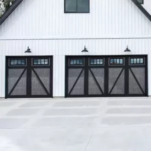 TRWGD00127 Wooden Finish Garage Door – Insulated Steel & Plywood Core with Remote Lift-Up, Custom Size & Weather-Resistant Coating