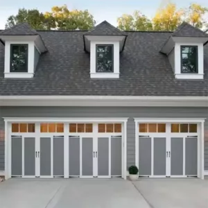 TRWGD00128 Wooden Finish Garage Door – Insulated Steel & Plywood Core with Remote Lift-Up, Custom Size & Weather-Resistant Coating