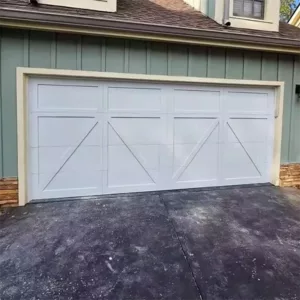 TRWGD00148 Wooden Finish Garage Door – Insulated Steel & Plywood Core with Remote Lift-Up, Custom Size & Weather-Resistant Coating