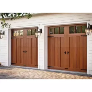 TRWGD0015 Wooden Finish Garage Door – Insulated Steel & Plywood Core with Remote Lift-Up, Custom Size & Weather-Resistant Coating