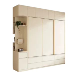 TRCSTWR01018 Custom Wardrobe - ENF Certified OSB, Plywood or Solid wood, Free VR Design, Custom size and colors