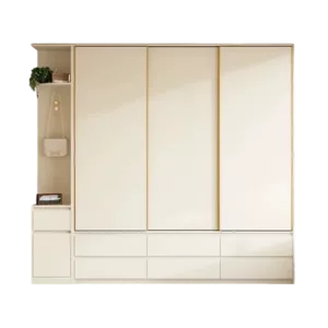 TRCSTWR01025 Custom Wardrobe - ENF Certified OSB, Plywood or Solid wood, Free VR Design, Custom size and colors
