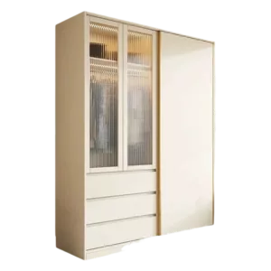 TRCSTWR01061 Custom Wardrobe - ENF Certified OSB, Plywood or Solid wood, Free VR Design, Custom size and colors