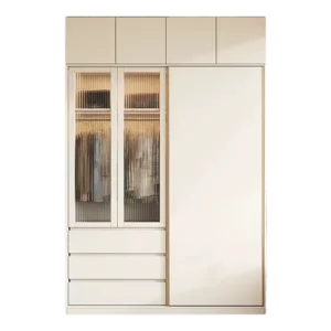 TRCSTWR01079 Custom Wardrobe - ENF Certified OSB, Plywood or Solid wood, Free VR Design, Custom size and colors
