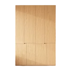 TROAKWRHD0011 Premium Oak Wardrobe Cabinet – 18mm Thick, Hidden Handle Design, Custom Colors