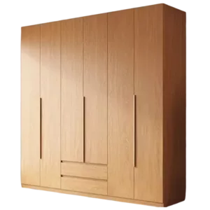 TROWADHW0114 Premium Oak Wardrobe Cabinet – 18mm Thick, Custom Colors, sold with Customizable Handles