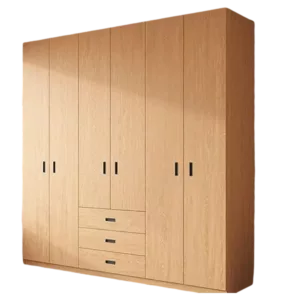 TROWADHW0115 Premium Oak Wardrobe Cabinet – 18mm Thick, Custom Colors, sold with Customizable Handles