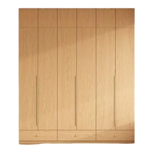 TROWADHW0120 Premium Oak Wardrobe Cabinet – 18mm Thick, Custom Colors, sold with Customizable Handles