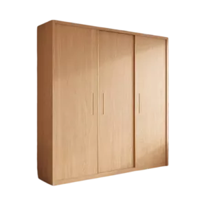 TROWRSLD016 Premium Oak Wardrobe Cabinet – 18mm Thick, Sliding Door, Customizable Colors