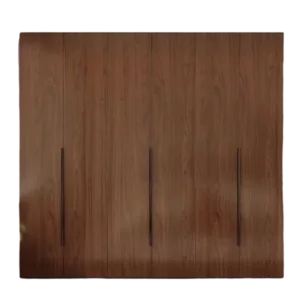TRWAWADR001023 Premium Walnut Wardrobe Cabinet – 18mm Thick, Custom Colors, sold with Customizable Handles