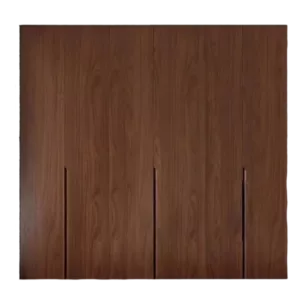 TRWAWADR001025 Premium Walnut Wardrobe Cabinet – 18mm Thick, Custom Colors, sold with Customizable Handles