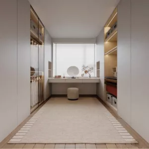 TRWICLOSET102 Custom Walk-In Closet | Eco-Friendly Panels, Free 3D Design, Glass Doors & Color Choices