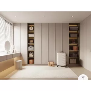 TRWICLOSET1033 Custom Walk-In Closet | Eco-Friendly Panels, Free 3D Design, Glass Doors & Color Choices