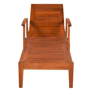 2 Piece Patio Reclining Lounge Chair and Daybed  with Cushion, Wheels and Sliding Cup Table for Backyard, Garden