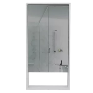 Burlington Rectangle Medicine Cabinet with Mirror White