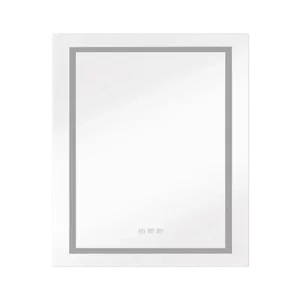 LED Lighted Bathroom Medicine Cabinet with Mirror - Surface Brilliance, Dimmable Ambiance, Adjustable Shelves, Intelligent Switch, and Left Opening Door