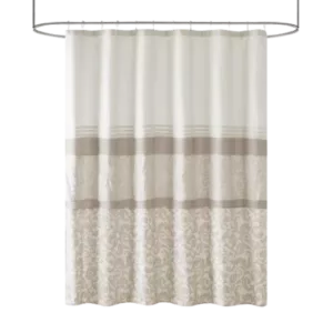 Ramsey Printed and Embroidered Shower Curtain