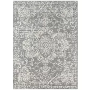 Asher Distressed Medallion Woven Area Rug
