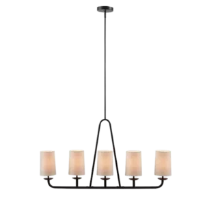 5-Light Linear Chandelier For Indoor