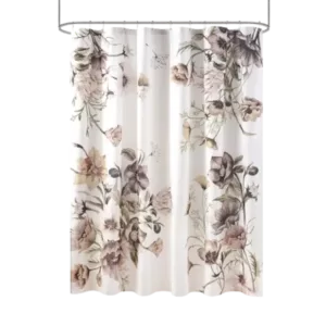 Cassandra Printed Cotton Shower Curtain