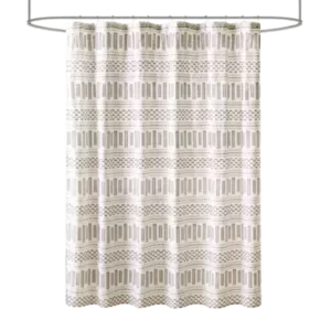 Rhea Cotton Jacquard Shower Curtain