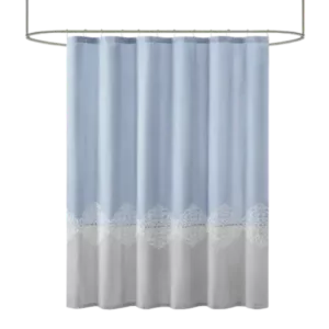 Panache Pieced and Embroidered Shower Curtain