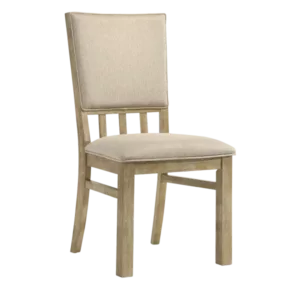 Modern Wheat Upholstered Back Side Chair of Wooden Frame And Legs For Dining Room