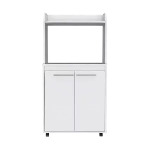 Charlotte 1-Shelf 2-Door Kitchen Pantry White