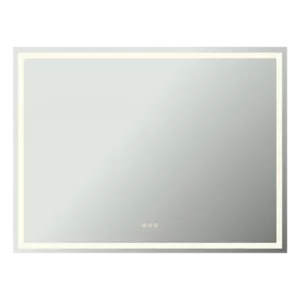 48 in. W x 36 in. H Rectangular Frameless LED Wall Mount Anti-Fog Modern Bathroom Vanity Mirror