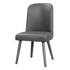 Waylon Side Chair (Set-2), Gray PU & Gray Oak (2Pc/1Ctn) 72202
